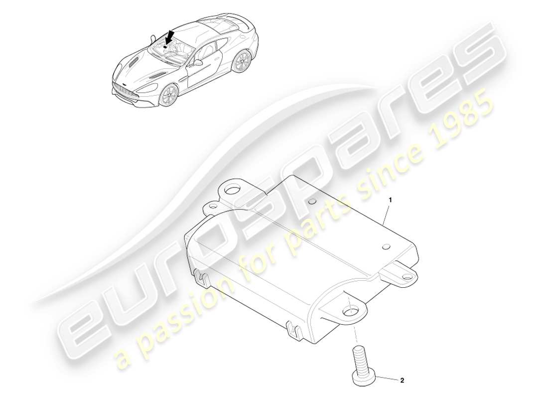 aston martin vanquish (2013) rke parts diagram