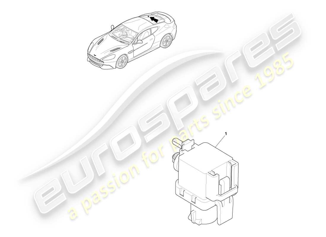 aston martin vanquish (2013) barometric sensor parts diagram