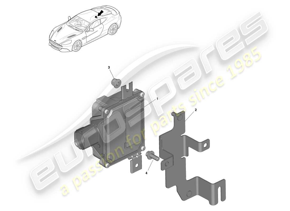 aston martin vanquish (2013) fuel pump module parts diagram