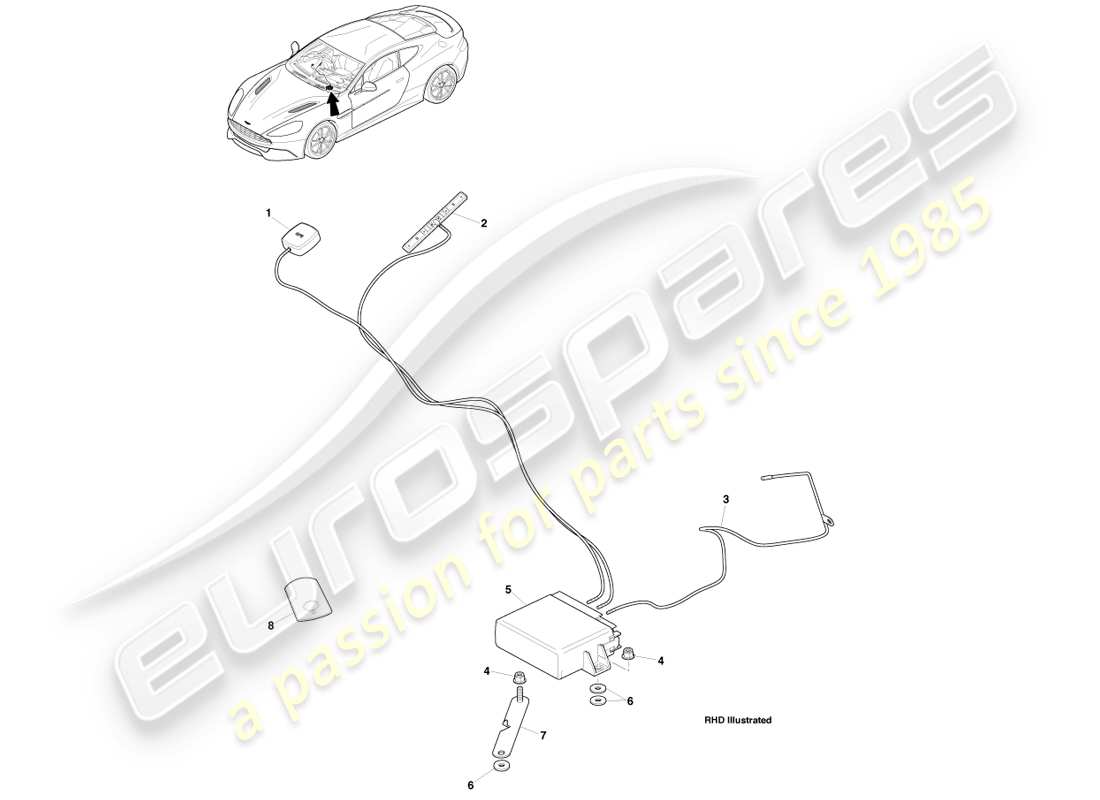 aston martin vanquish (2014) cat-5 tracker, 14.5 my part diagram