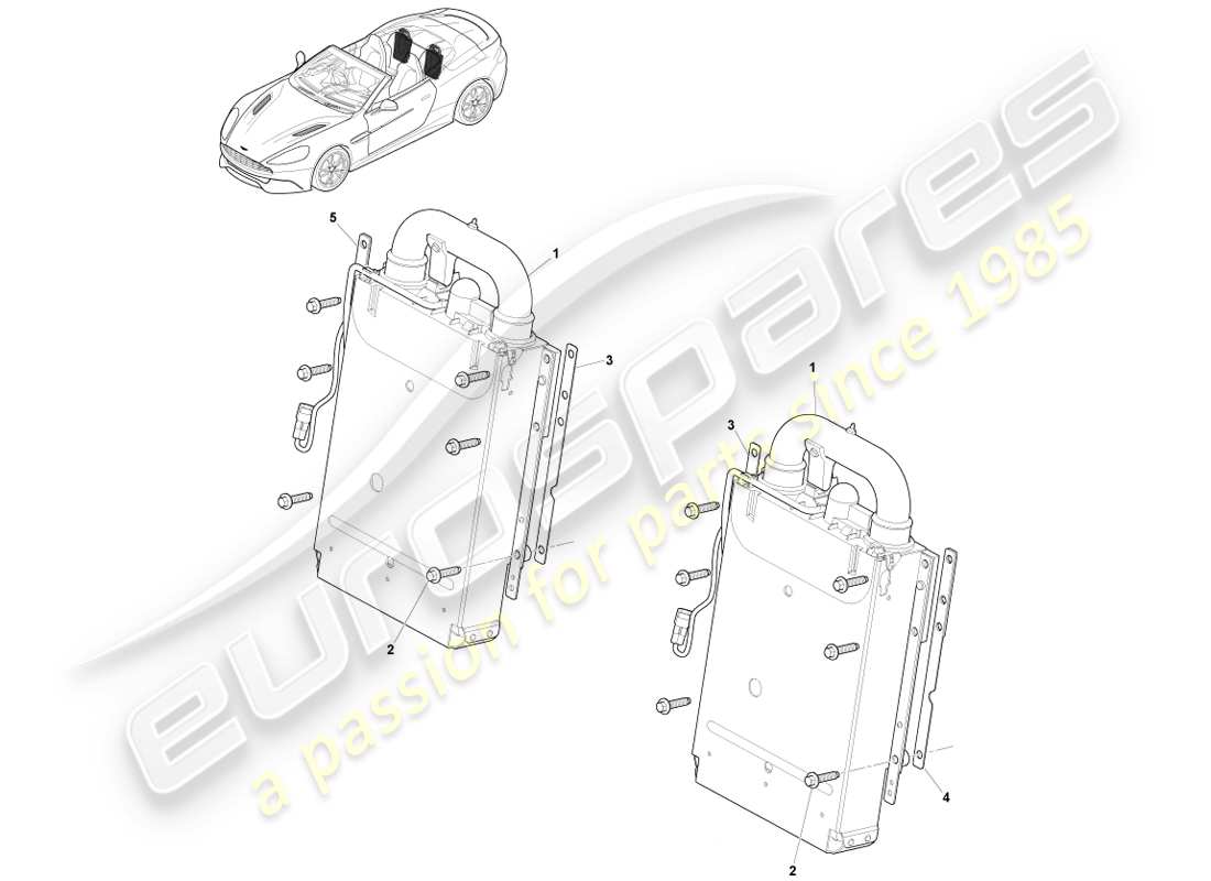 aston martin vanquish (2013) deployable rollbar, volante parts diagram