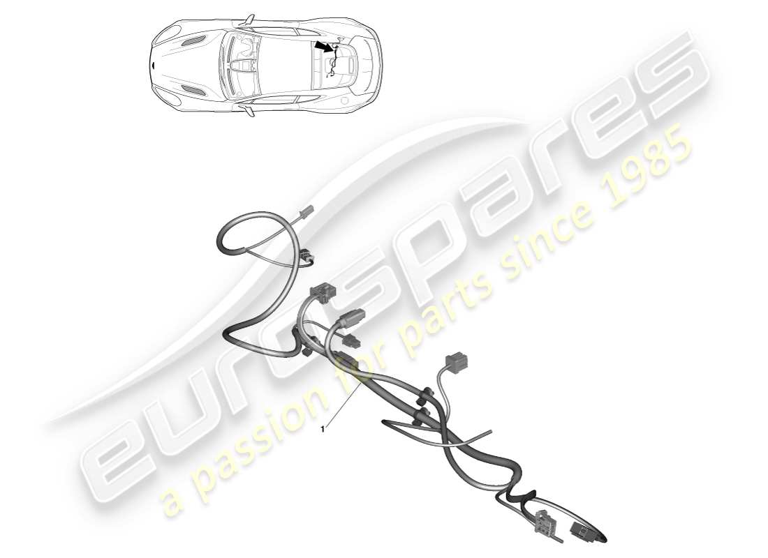 aston martin vanquish (2014) cd/dvd link harness part diagram