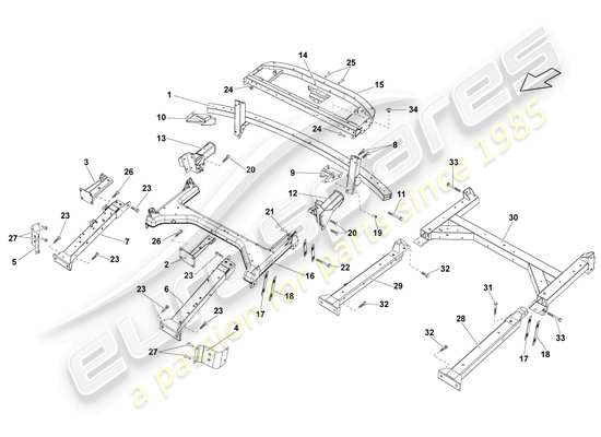 a part diagram from the lamborghini lp570-4 sl (2012) parts catalogue