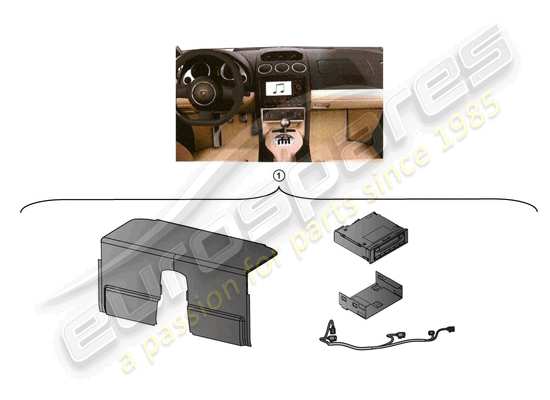 a part diagram from the lamborghini lp560-4 spider (accessories) parts catalogue