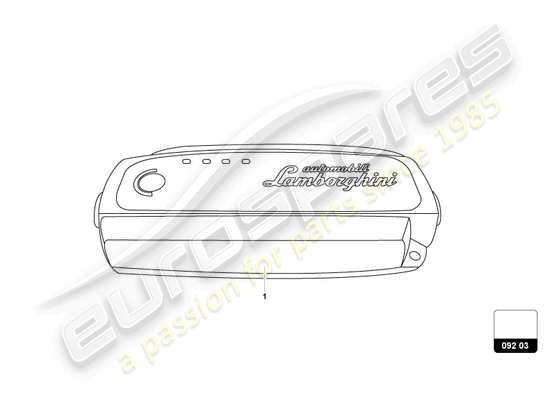 a part diagram from the lamborghini revuelto parts catalogue