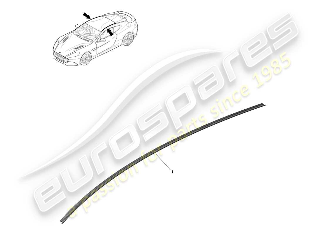 a part diagram from the aston martin vanquish parts catalogue