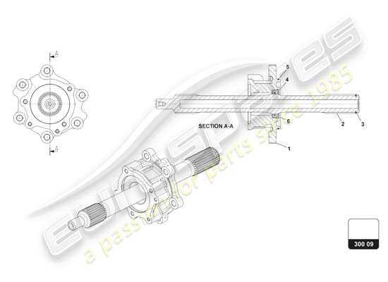 a part diagram from the lamborghini huracan squadra corse parts catalogue