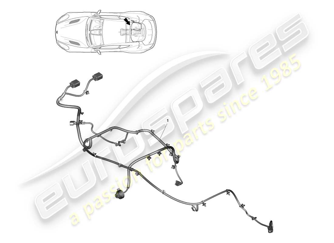 aston martin vanquish (2013) transmission harness parts diagram