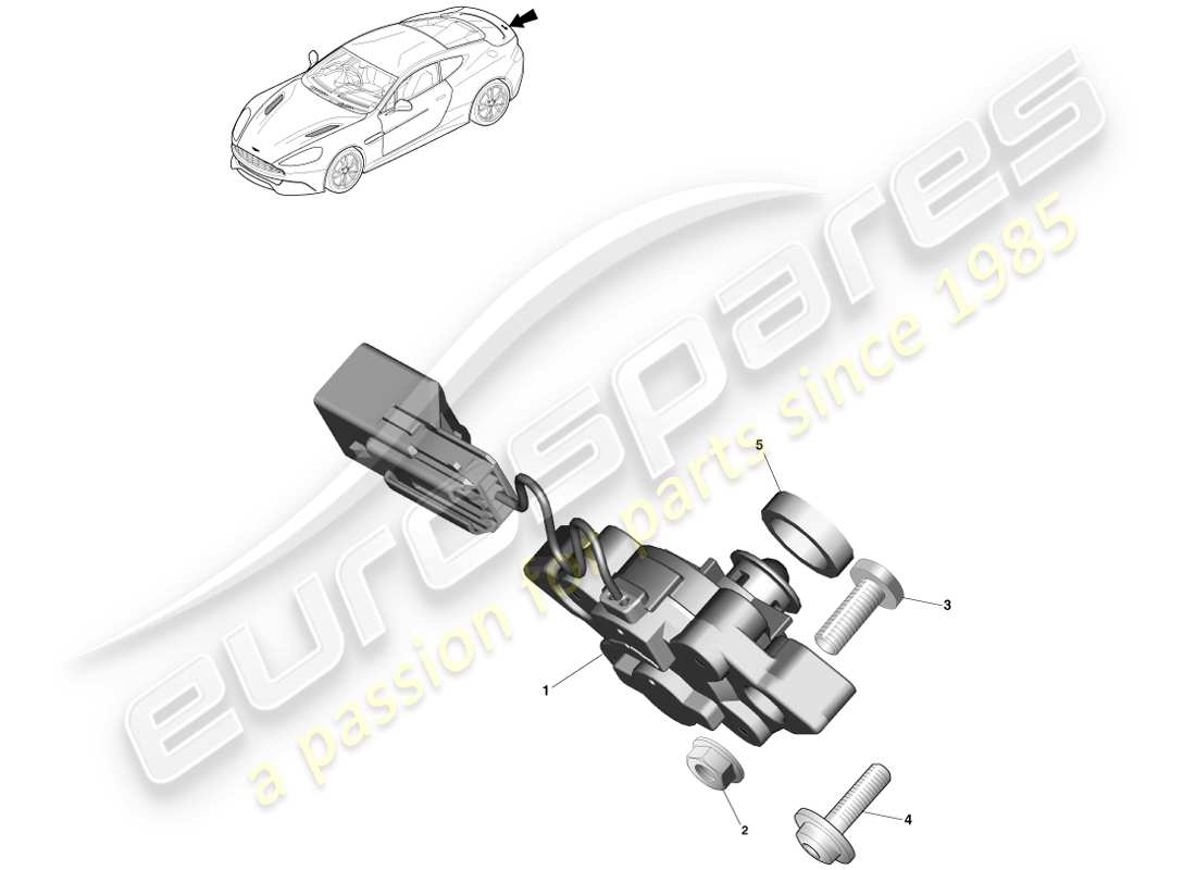 aston martin vanquish (2014) exterior decklid switch part diagram