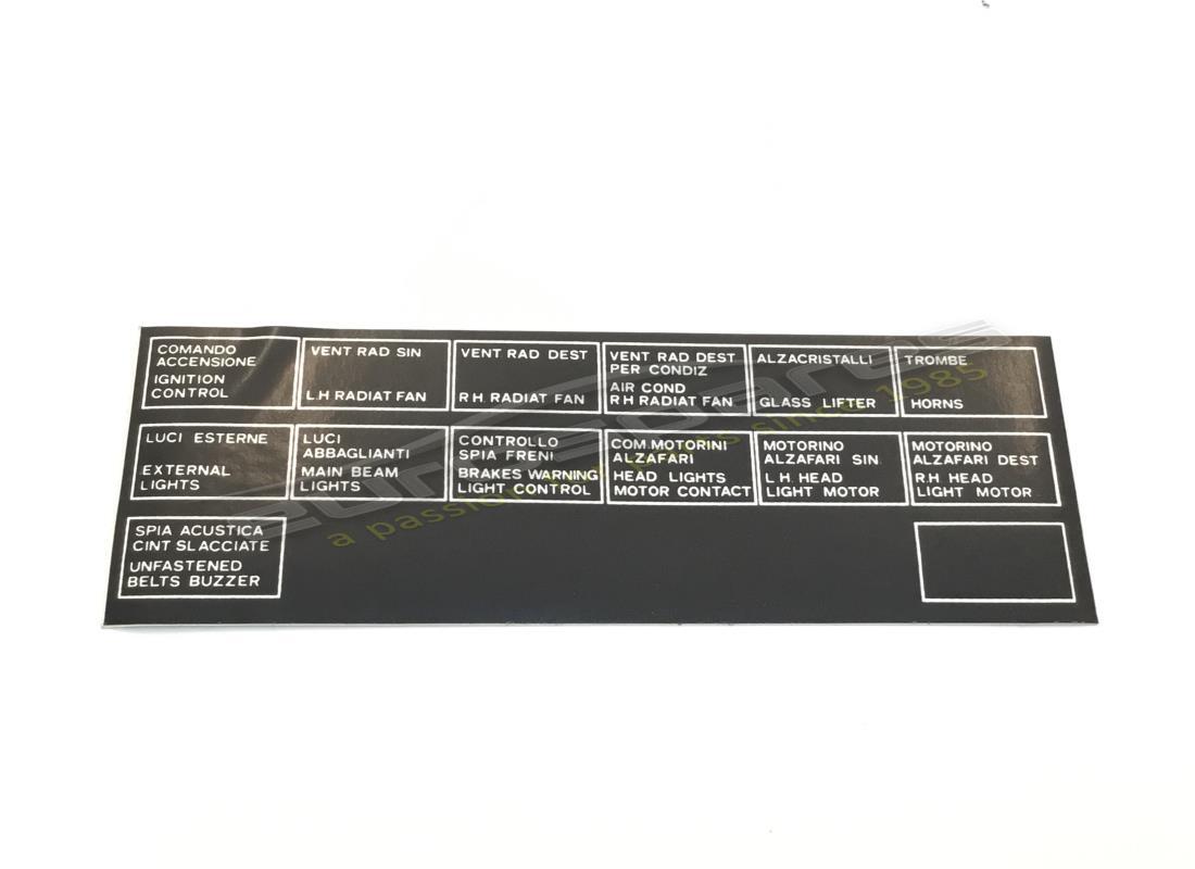 new ferrari adhesive label. part number 40355307 (1)