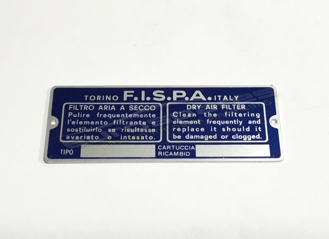new ferrari air filter plate. part number fpl006 (1)