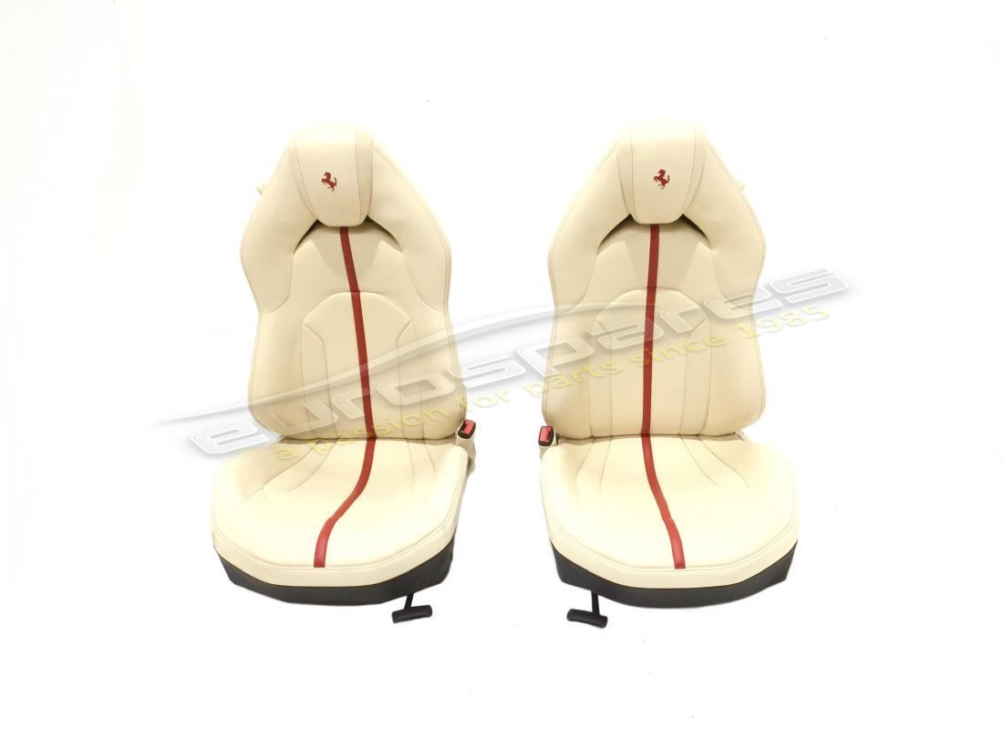 USED FERRARI F8 RHD SEATS IN CREAM. PART NUMBER 890664000 (1) used ferrari f8 rhd seats in cream. part number 890664000 (1)