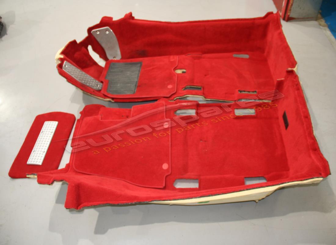 USED FERRARI COMPLETE RED MAIN CARPET SET. PART NUMBER 851496830 (1) used ferrari complete red main carpet set. part number 851496830 (1)