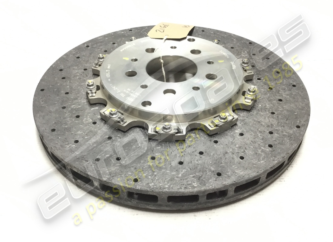 NEW FERRARI REAR CARBON CERAMIC BRAKE DISCS. PART NUMBER 211606 (1) new ferrari rear carbon ceramic brake discs. part number 211606 (1)