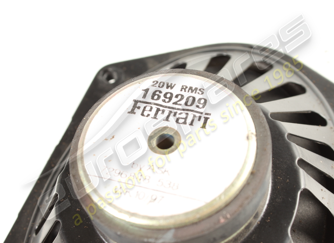 USED FERRARI LOUD SPEAKER WOOFER. PART NUMBER 169209 (3) used ferrari loud speaker woofer. part number 169209 (3)