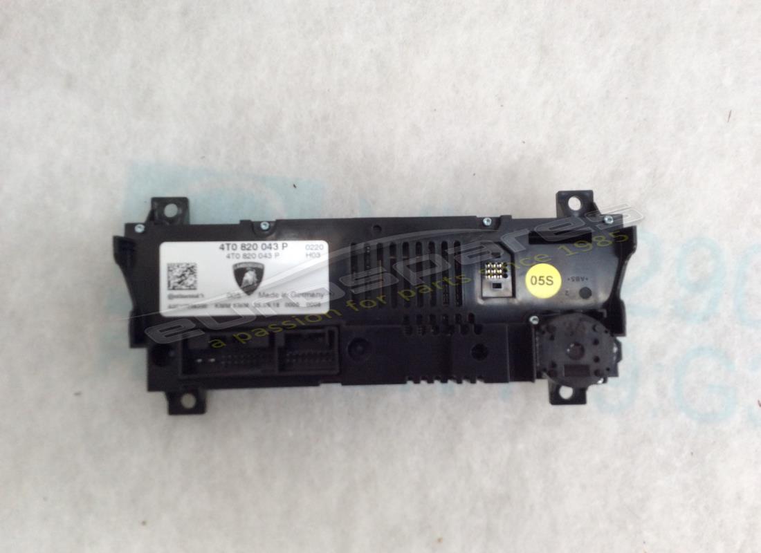NEW LAMBORGHINI A/C CONTROL. PART NUMBER 4T0820043P (1) new lamborghini a/c control. part number 4t0820043p (1)