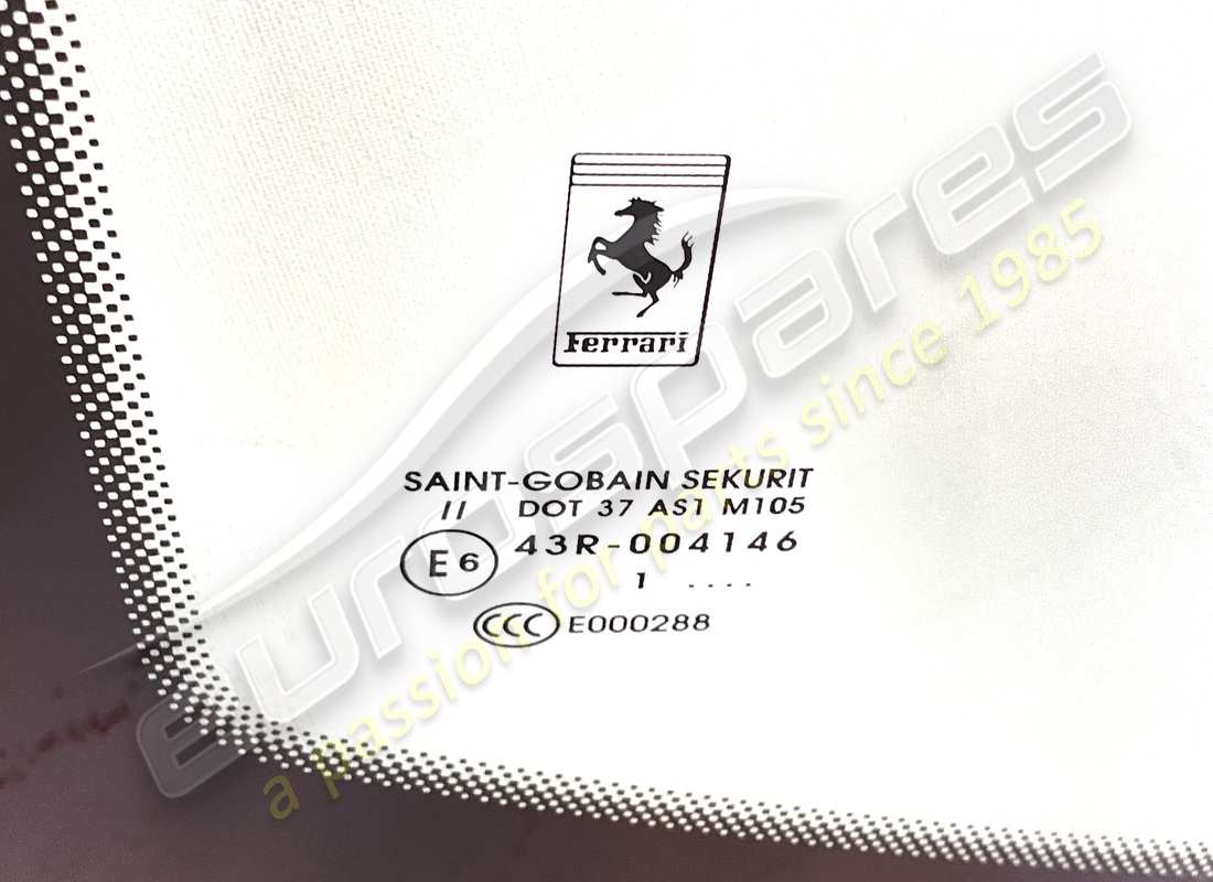 NEW FERRARI WINDSCREEN. PART NUMBER 86100800 (2) new ferrari windscreen. part number 86100800 (2)