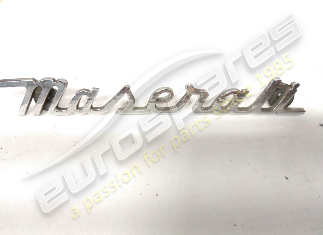 USED Maserati CHROME SCRIPT . PART NUMBER 107BV57591 (1)
