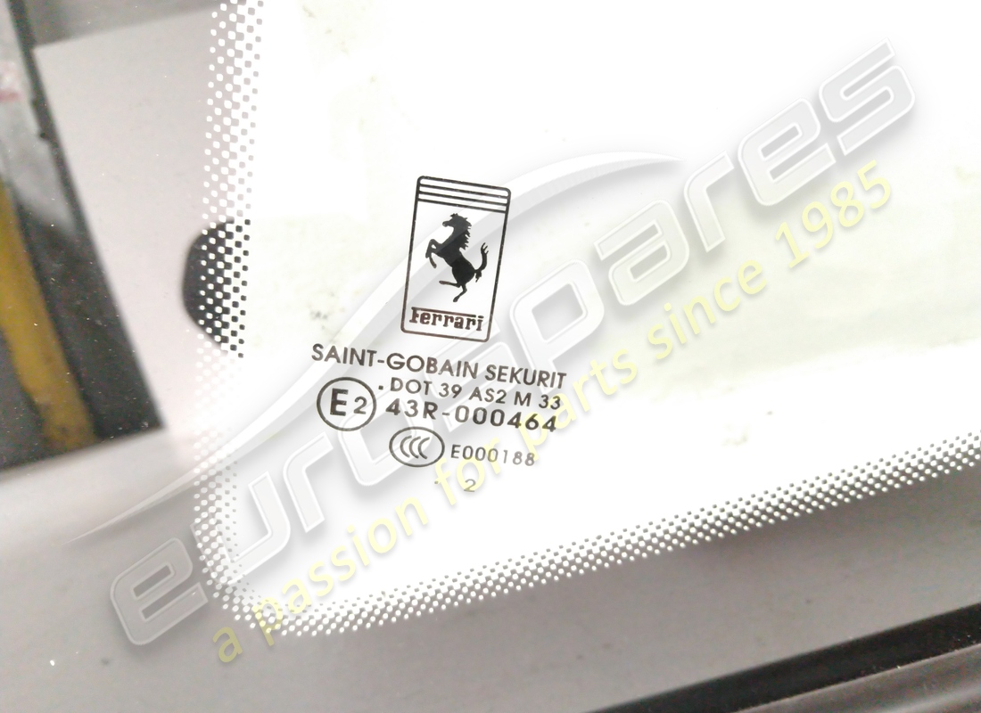 USED FERRARI LH REAR WINDOW. PART NUMBER 84265100 (2) used ferrari lh rear window. part number 84265100 (2)