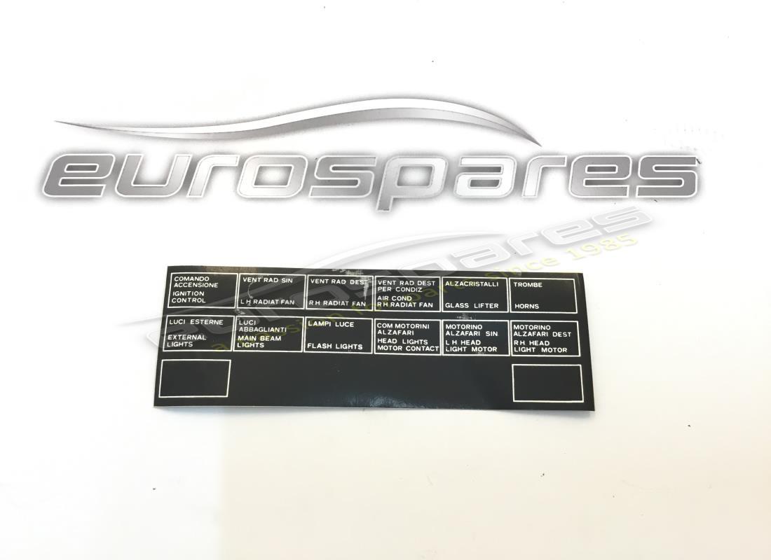 NEW FERRARI ADHESIVE LABEL. PART NUMBER 40322406 (1) new ferrari adhesive label. part number 40322406 (1)