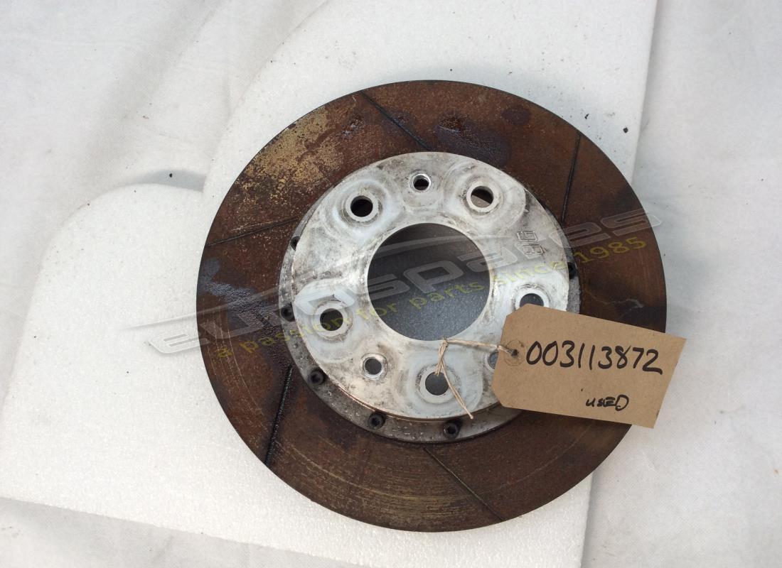 USED LAMBORGHINI SELF-VENTILATED FRONT BRAKE DISC. PART NUMBER 003113872 (1) used lamborghini self-ventilated front brake disc. part number 003113872 (1)