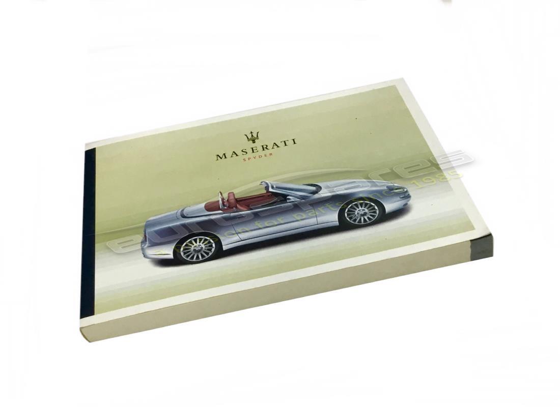 NEW MASERATI OWNERS MANUAL M138 SYPDER EN. PART NUMBER 920000514 (1) new maserati owners manual m138 sypder en. part number 920000514 (1)