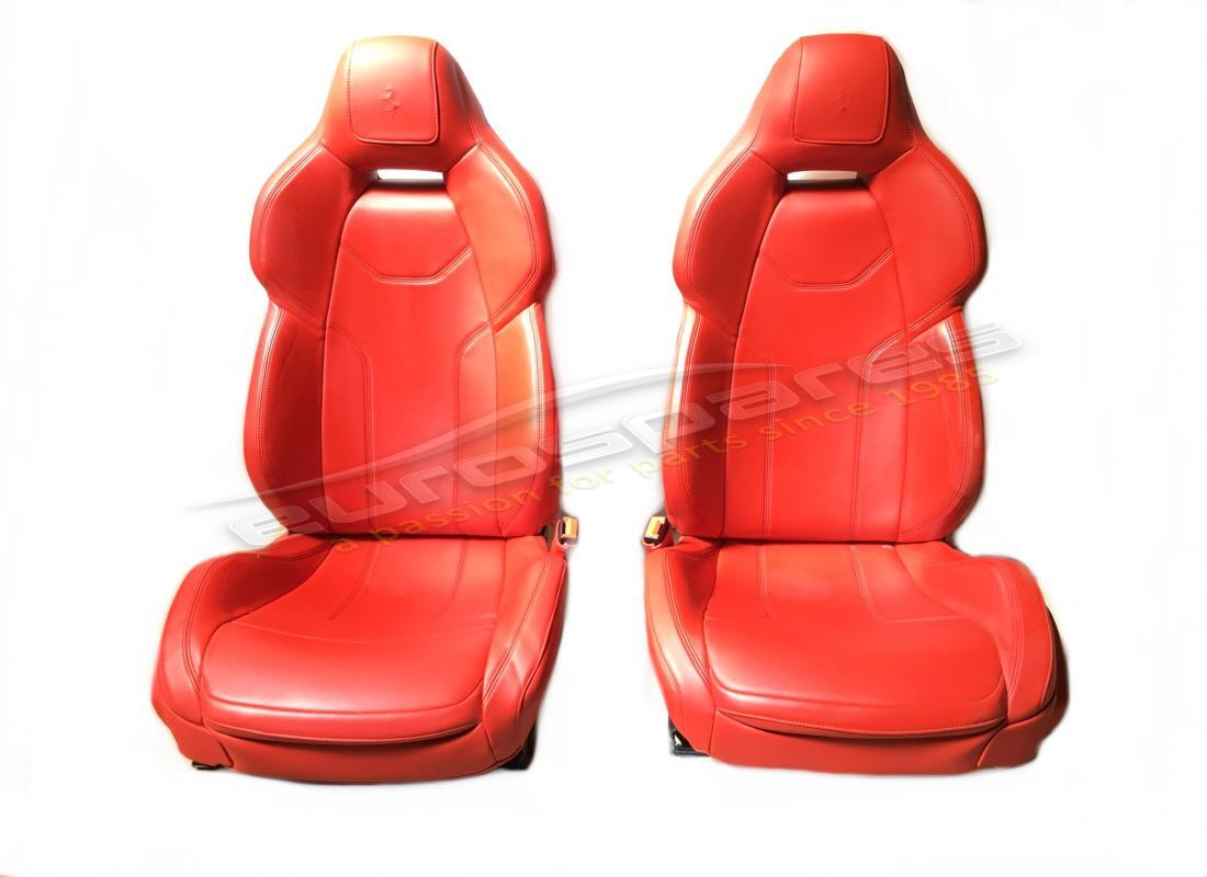 USED Ferrari PAIR STANDARD RED SEATS . PART NUMBER 83385000 (1)