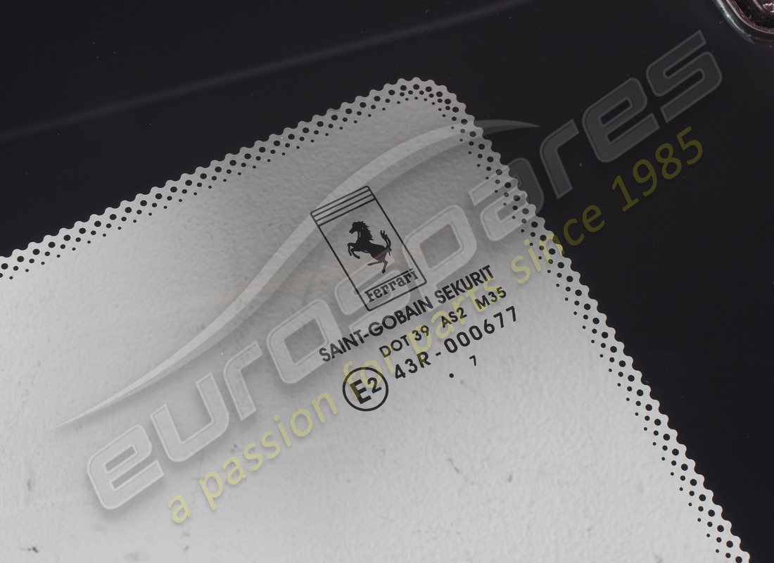 NEW FERRARI RH REAR LATERAL WINDOW. PART NUMBER 82321100 (2) new ferrari rh rear lateral window. part number 82321100 (2)