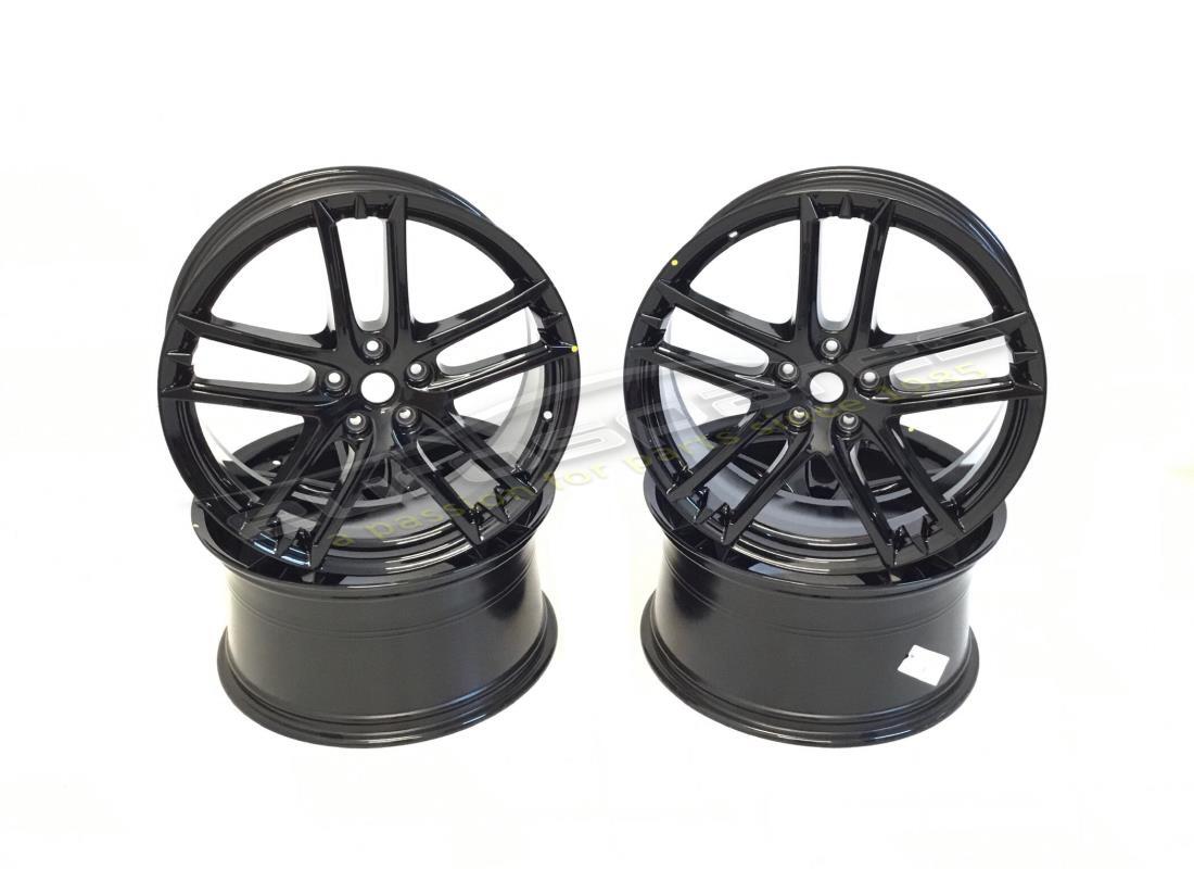 NEW MASERATI WHEELS SET (TROFEO STRADALE SHINY BLACK) 20''. PART NUMBER 83078505A (1) new maserati wheels set (trofeo stradale shiny black) 20''. part number 83078505a (1)