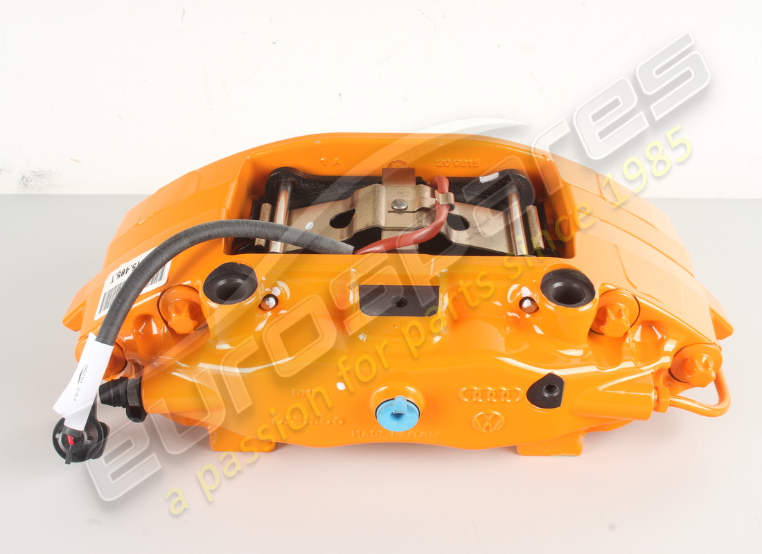 new lamborghini ccb brake caliper, rear lh, orange. part number 4t0615405t (2)
