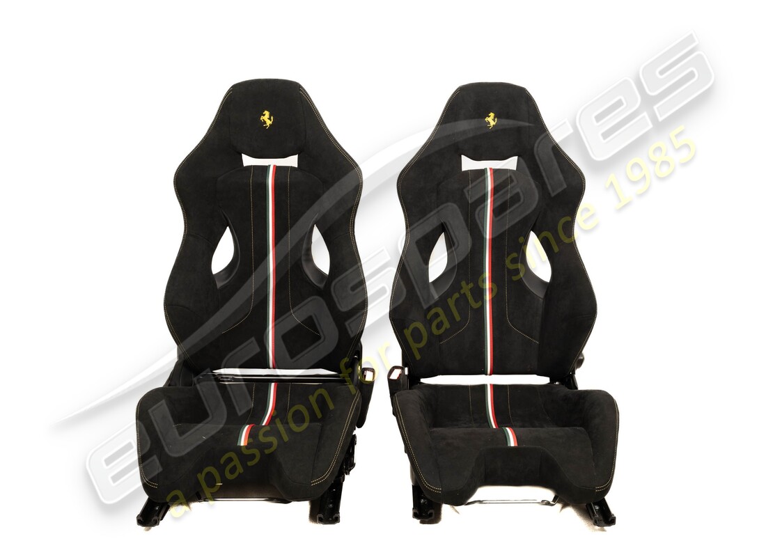 used ferrari pista rhd black racing seats. part number 781201000 (1)
