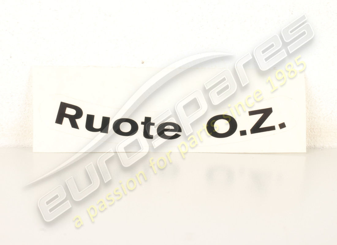 NEW LAMBORGHINI ROUTE O.Z. WHEEL STICKER. PART NUMBER LST008 (1) new lamborghini route o.z. wheel sticker. part number lst008 (1)