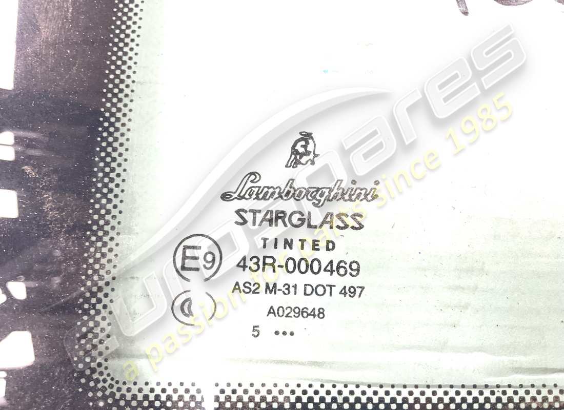 NEW LAMBORGHINI SIDE WINDOW, REAR. PART NUMBER 408845299A (2) new lamborghini side window, rear. part number 408845299a (2)