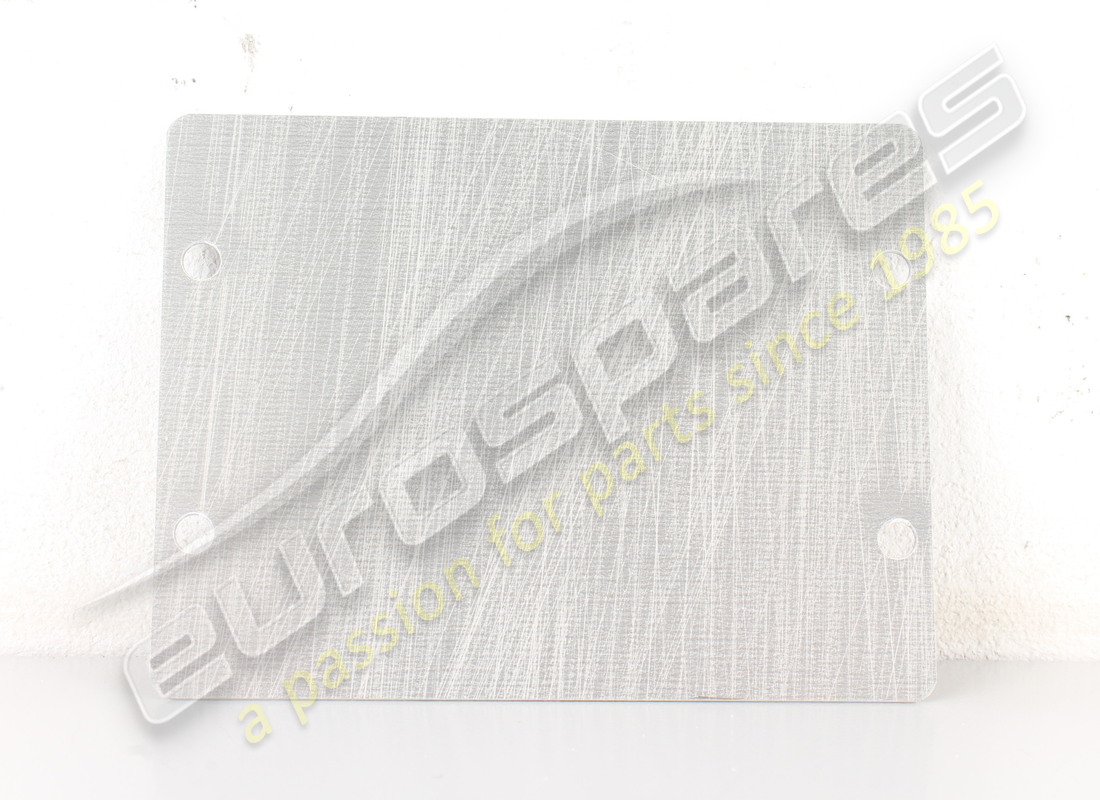 NEW LAMBORGHINI REGULATION PLATE. PART NUMBER 006110783 (2) new lamborghini regulation plate. part number 006110783 (2)