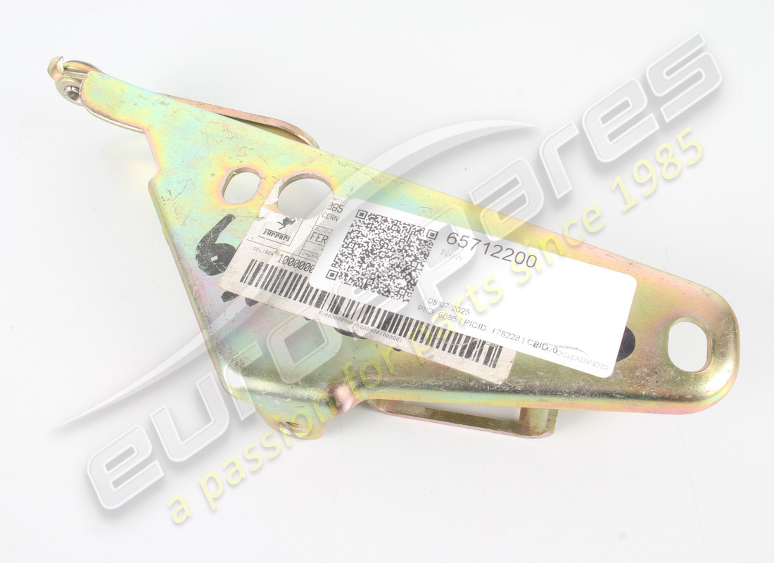 NEW FERRARI RH FRONT HOOD BONNET HINGE. PART NUMBER 65712200 (2) new ferrari rh front hood bonnet hinge. part number 65712200 (2)