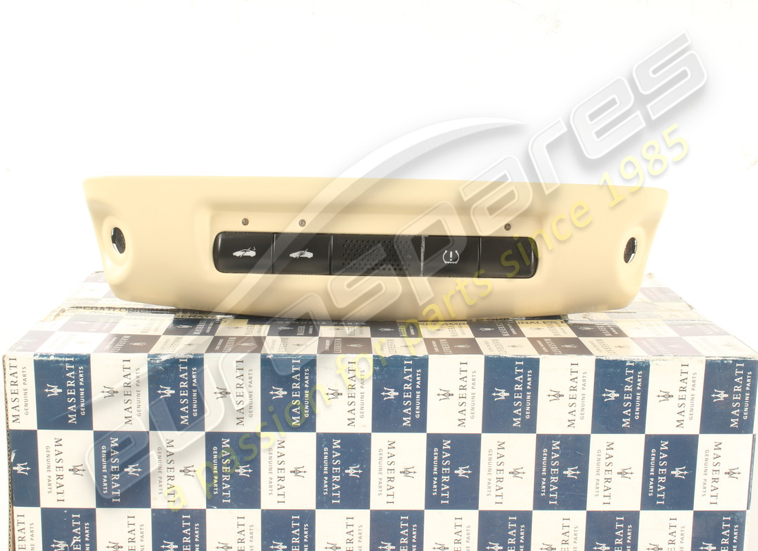 new (other) maserati button plate pearl beige. part number 69330641 (5)