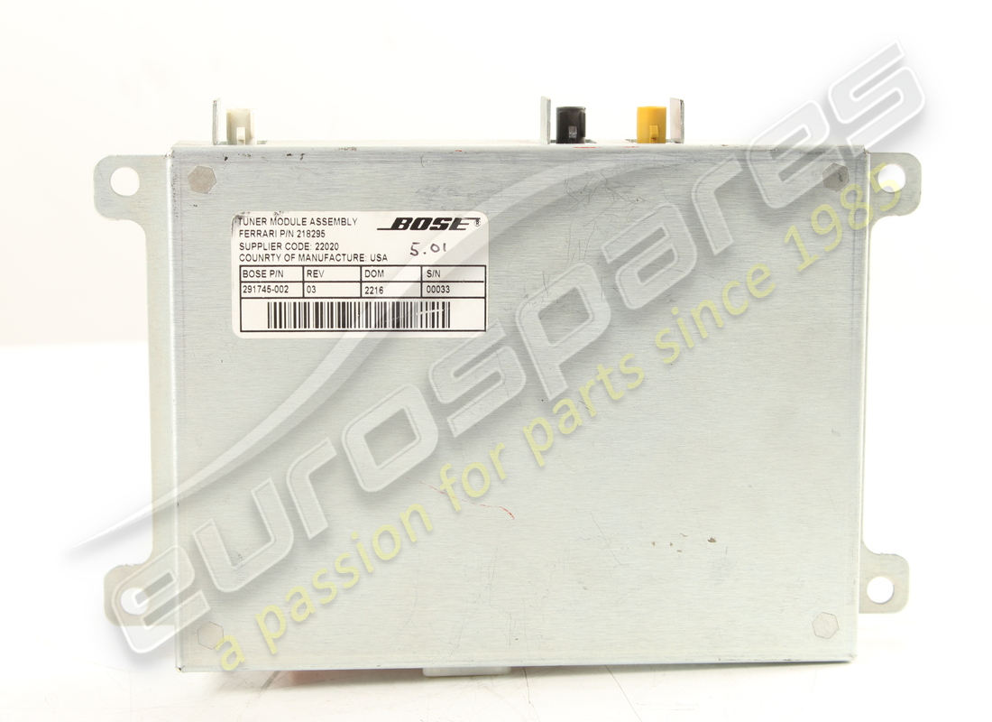 NEW FERRARI NIT BOSE TUNER BOX. PART NUMBER 218295 (2) new ferrari nit bose tuner box. part number 218295 (2)