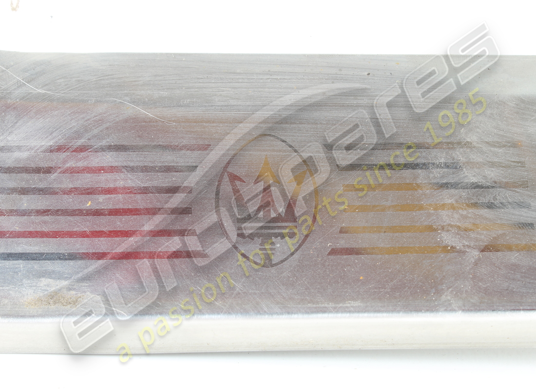used maserati rear rh chromed kickplate. part number 378305322 (2)