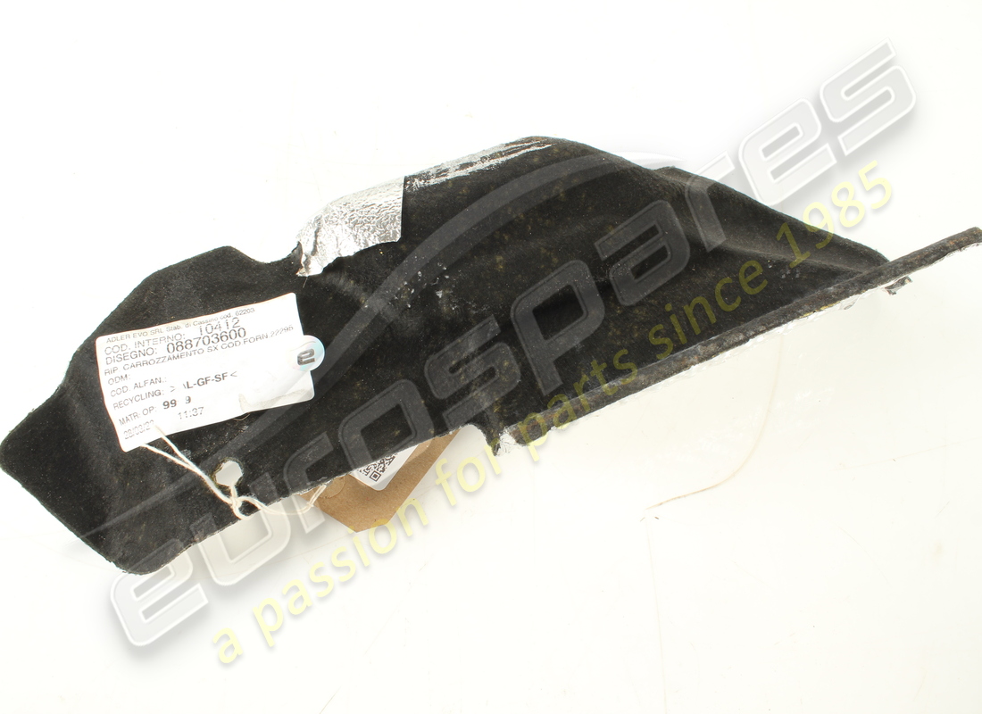 used ferrari lh bodywork rear heat shield. part number 88703600 (2)