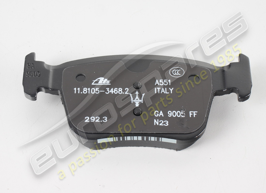 NEW MASERATI REAR PADS. PART NUMBER 673012303 (3) new maserati rear pads. part number 673012303 (3)