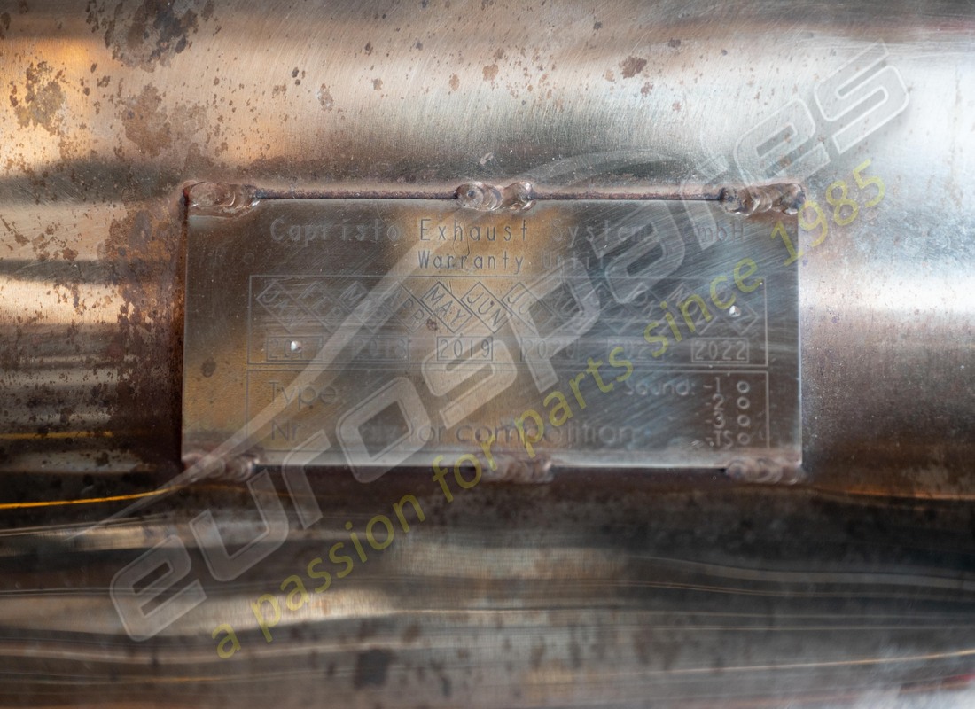 USED EUROSPARES CAPRISTO SPORTS SILENCER. PART NUMBER EAP1480006 (4) used eurospares capristo sports silencer. part number eap1480006 (4)