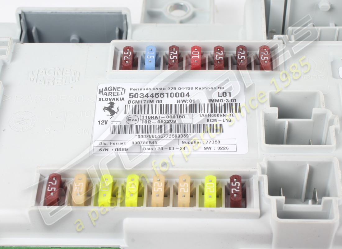 used ferrari body computer (asm authorization). part number 786545 (5)