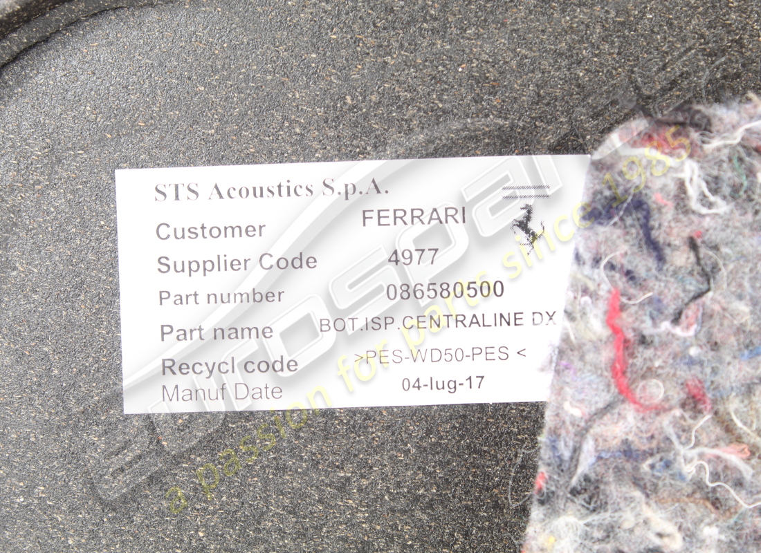 new ferrari rh service trapdoor black. part number 69761990 (4)