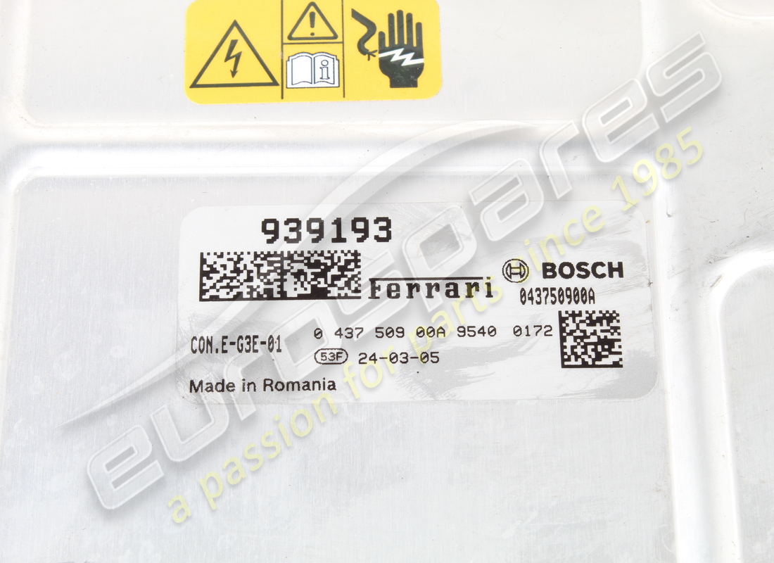 USED FERRARI DCDC LIVELLO E3. PART NUMBER 939193 (5) used ferrari dcdc livello e3. part number 939193 (5)