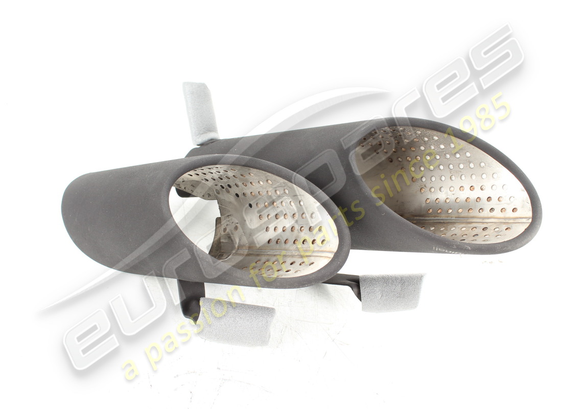 NEW LAMBORGHINI MATT BLACK TAILPIPES 62X. PART NUMBER 4T0298109A (2) new lamborghini matt black tailpipes 62x. part number 4t0298109a (2)