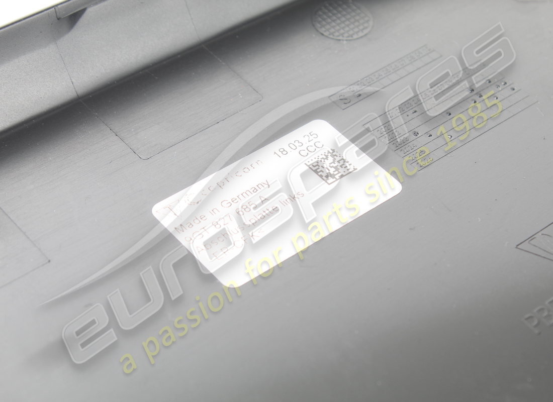 NEW PORSCHE COVER MATT BLACK. PART NUMBER 9GT827685OK1 (3) new porsche cover matt black. part number 9gt827685ok1 (3)