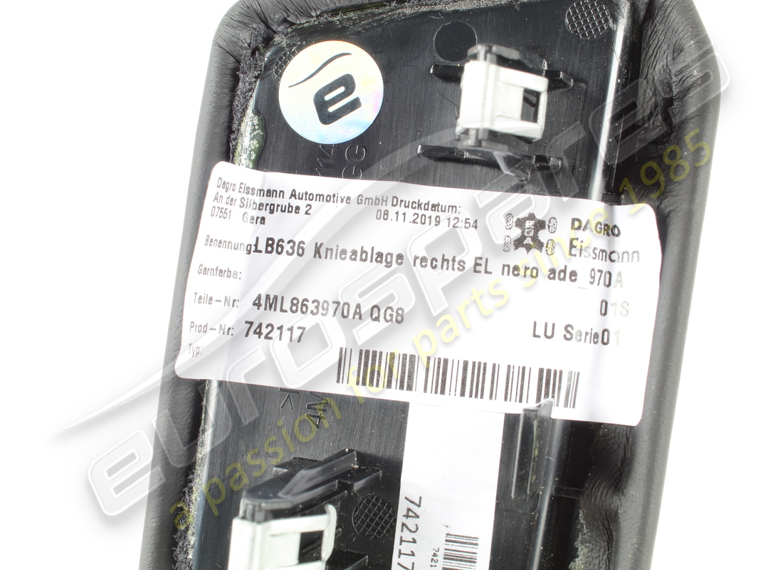 USED LAMBORGHINI INSERT PART. PART NUMBER 4ML863970AQG8 (2) used lamborghini insert part. part number 4ml863970aqg8 (2)