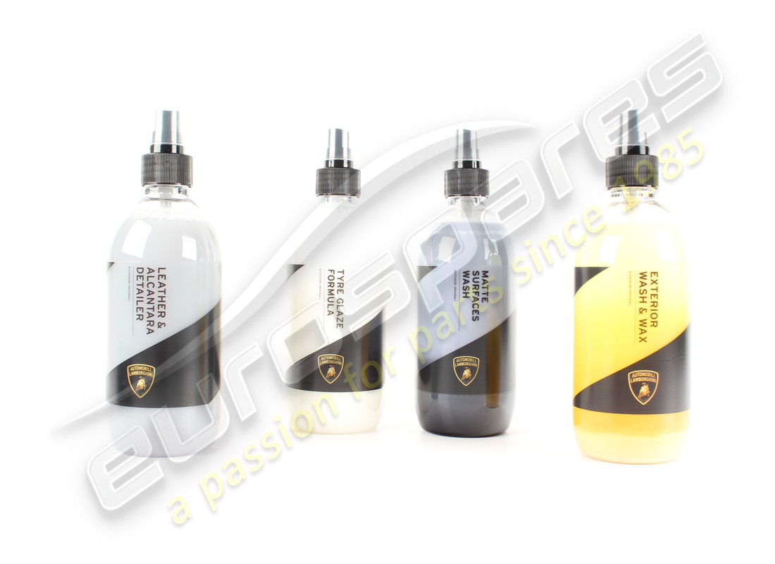 NEW LAMBORGHINI CLEANING AGENT SET. PART NUMBER 4ML096301 (3) new lamborghini cleaning agent set. part number 4ml096301 (3)