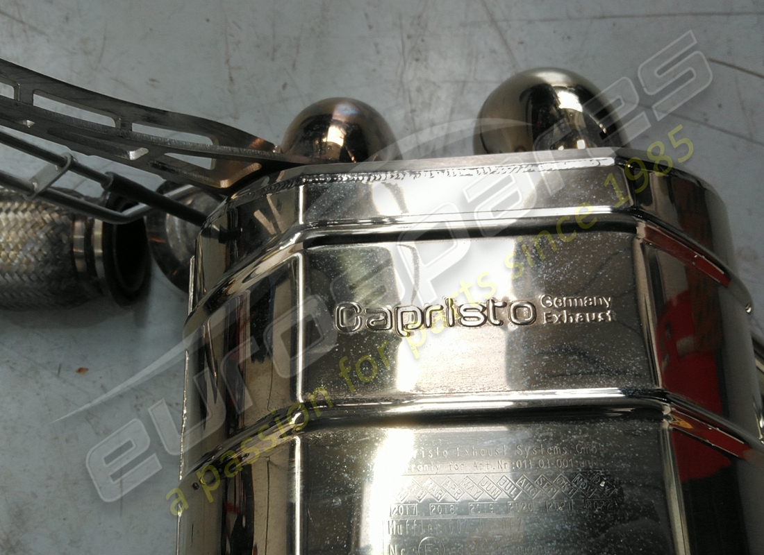 USED EUROSPARES CAPRISTO EXHAUST SILENCER & CATALYST REPLACEMENT PIPES (STAINLESS STEEL). PART NUMBER EAP1374164 (5) used eurospares capristo exhaust silencer & catalyst replacement pipes (stainless steel). part number eap1374164 (5)