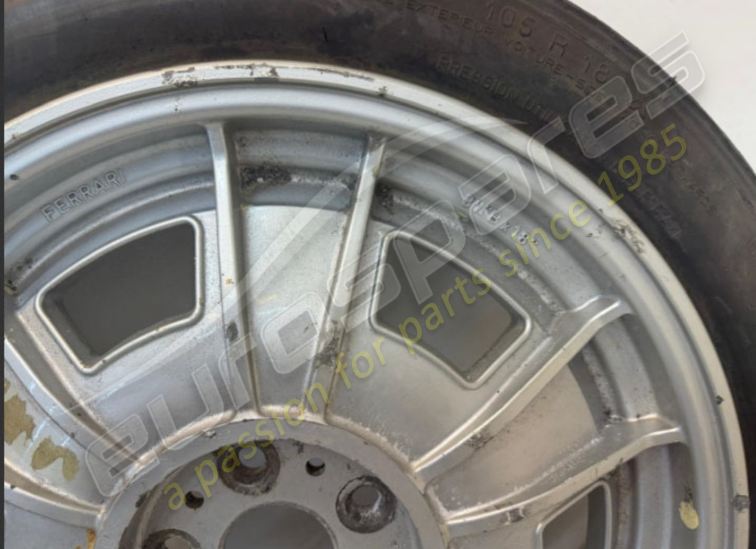USED FERRARI SPARE WHEEL 3 1/4 BX18. PART NUMBER 105593 (2) used ferrari spare wheel 3 1/4 bx18. part number 105593 (2)